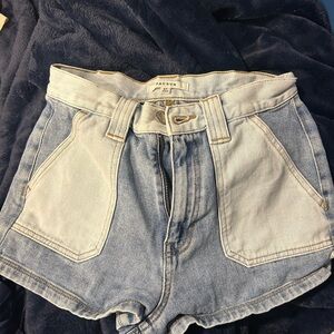 PacSun Women's Contrast Denim Shorts